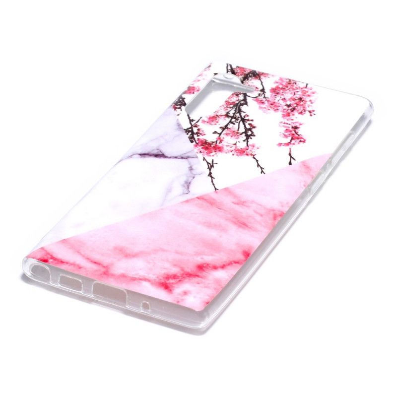 Deksel for Samsung Galaxy Note 10 Utrolig Blomstermarmor