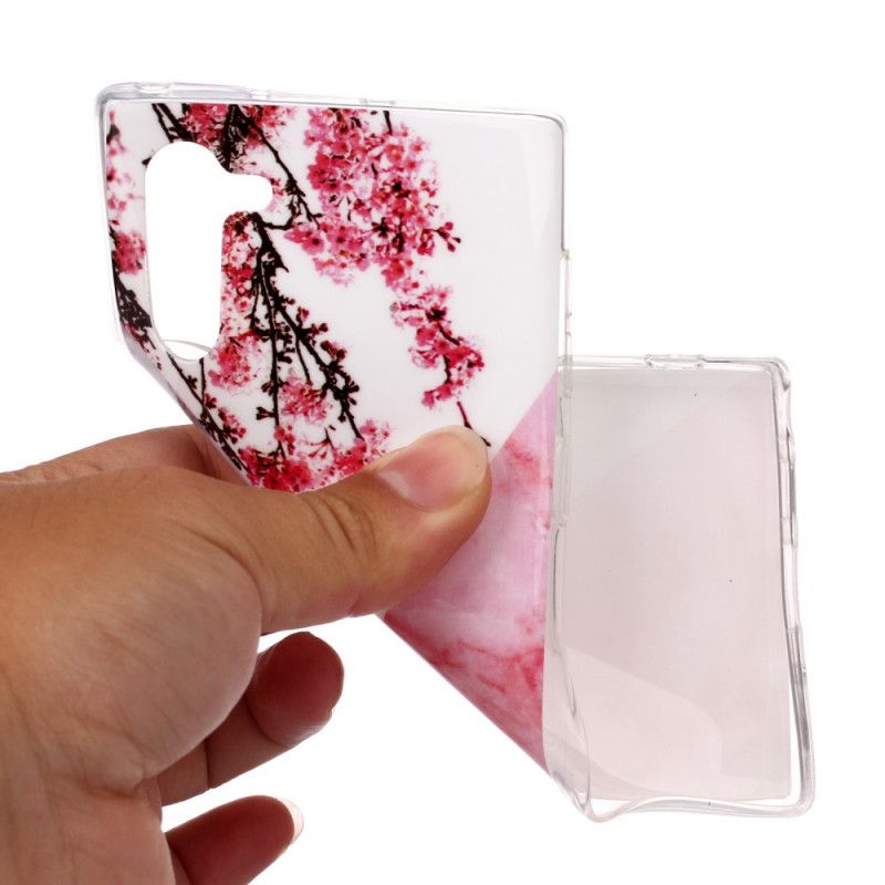 Deksel for Samsung Galaxy Note 10 Utrolig Blomstermarmor