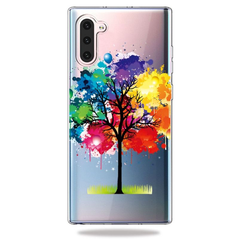 Deksel Samsung Galaxy Note 10 Mobildeksel Gjennomsiktig Akvarell Treet