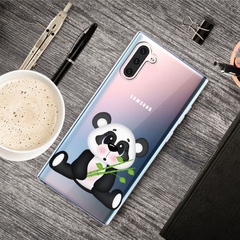 Deksel Samsung Galaxy Note 10 Mobildeksel Gjennomsiktig Trist Panda