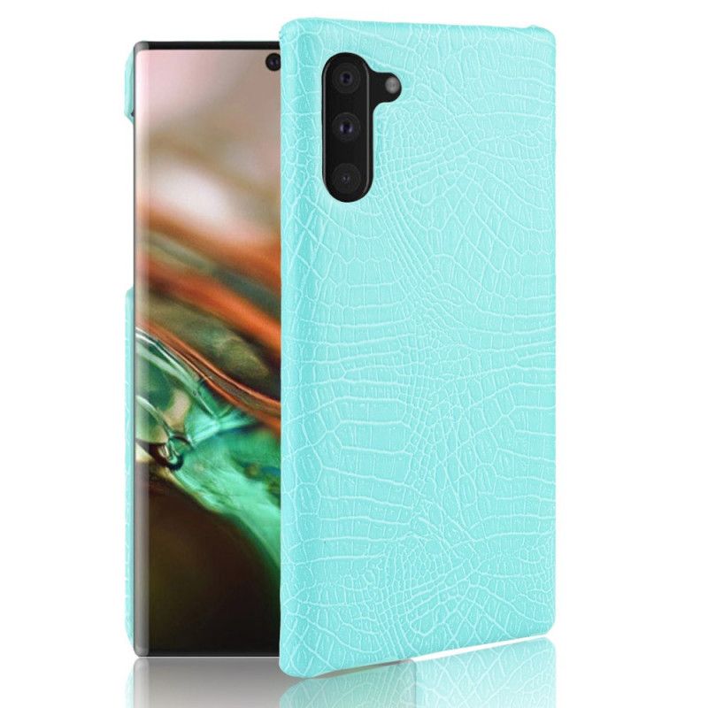 Deksel Samsung Galaxy Note 10 Svart Krokodillehudeffekt