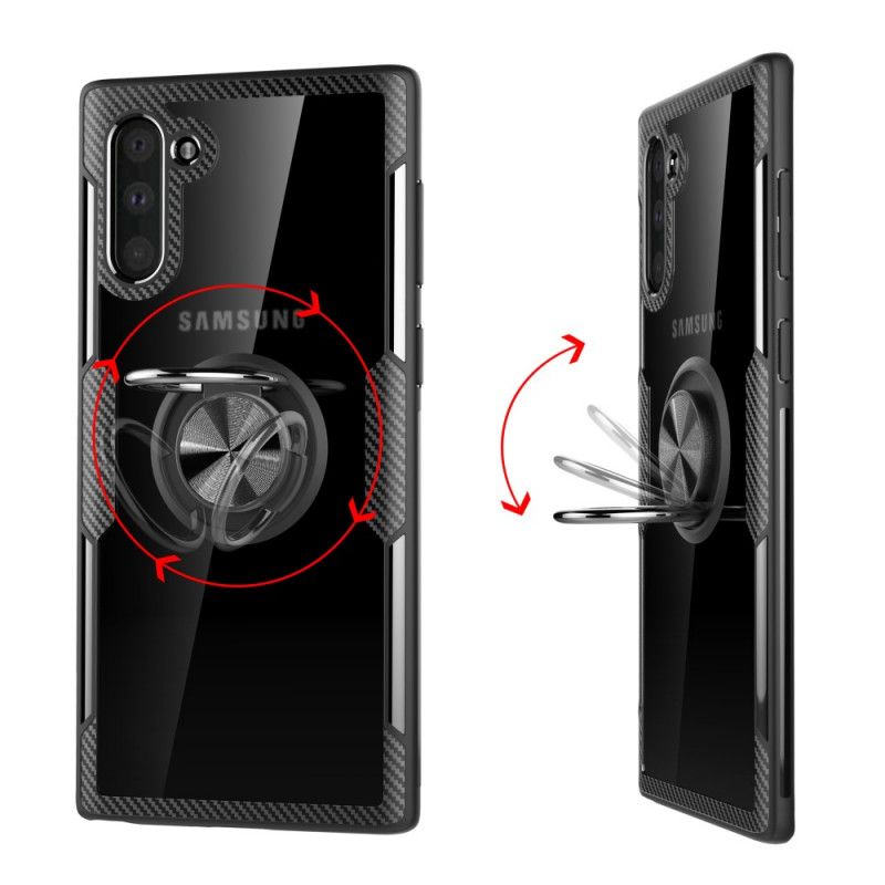 Deksel Samsung Galaxy Note 10 Svart Metall Og Ring