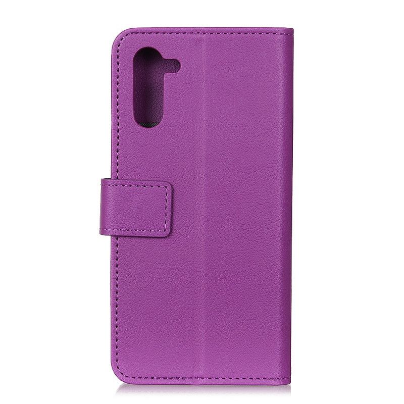 Folio Deksel for Samsung Galaxy Note 10 Rosa Imitert Skinnkvalitet