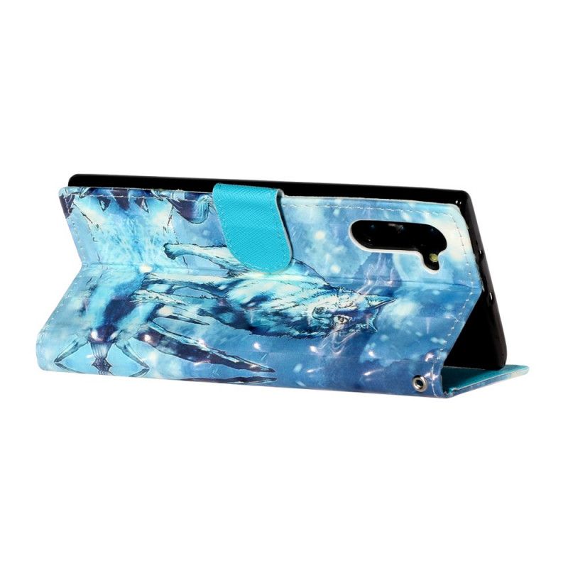 Folio Deksel for Samsung Galaxy Note 10 Ulvspots Med Stropp