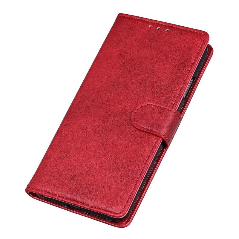 Folio Deksel Samsung Galaxy Note 10 Svart Retro Matt Skinneffekt