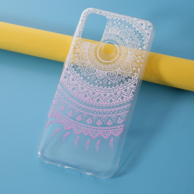 Deksel for Samsung Galaxy M31 Rosa Gjennomsiktig Fargerik Mandala