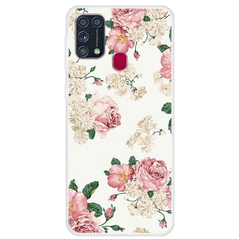 Deksel Samsung Galaxy M31 Frihetsblomster