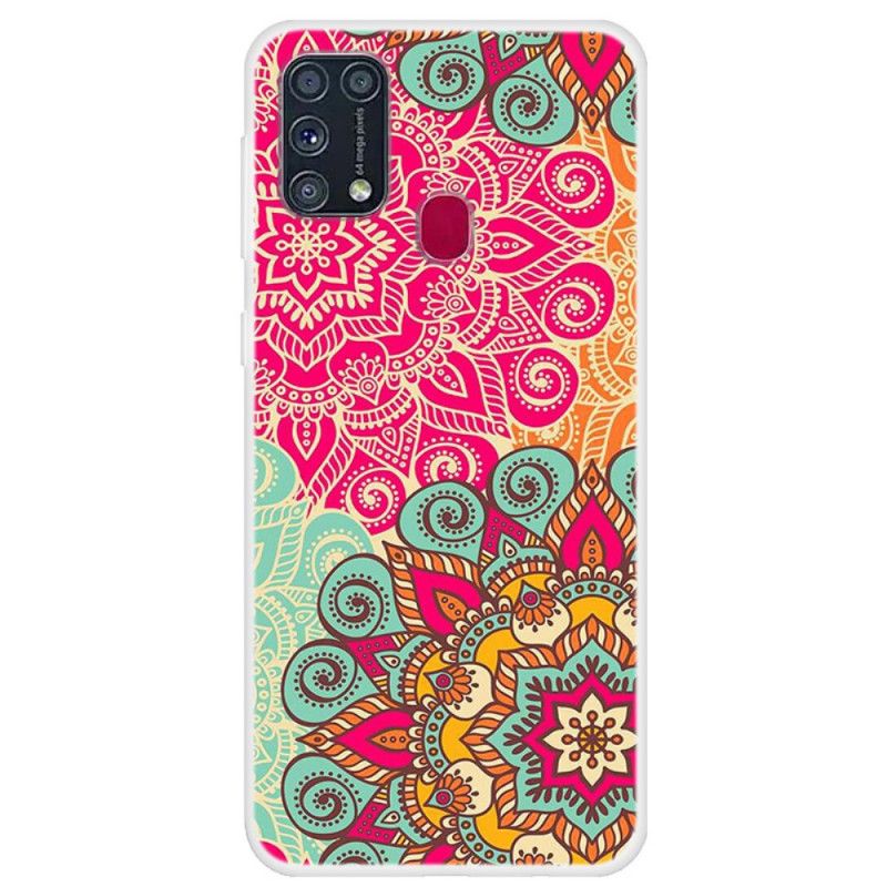 Deksel Samsung Galaxy M31 Magenta Mandala Trend Beskyttelse