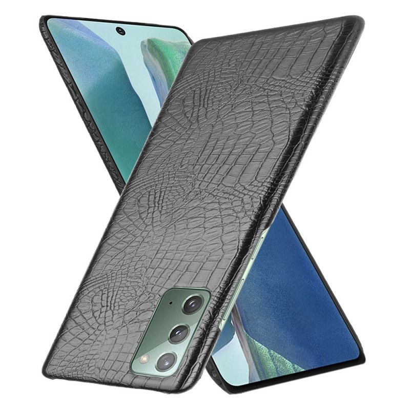 Deksel Samsung Galaxy M31 Svart Krokodillehudeffekt Beskyttelse