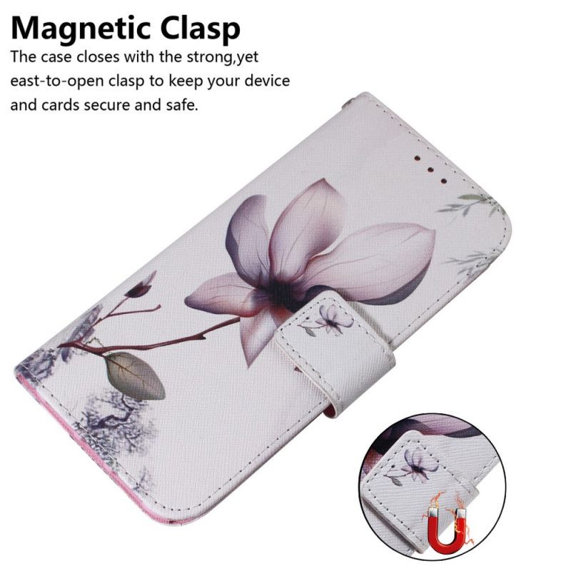 Folio Deksel Samsung Galaxy M31 Gammel Roseblomst Anti-fall