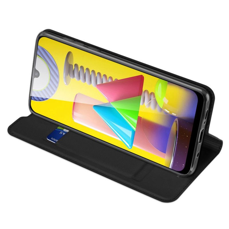 Folio Deksel Samsung Galaxy M31 Svart Pro Dux Ducis Hud Beskyttelse