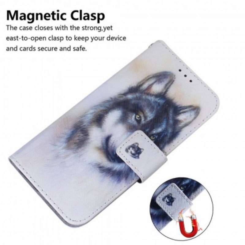 Folio Deksel Motorola Edge 20 Canine Look Beskyttelse Deksel