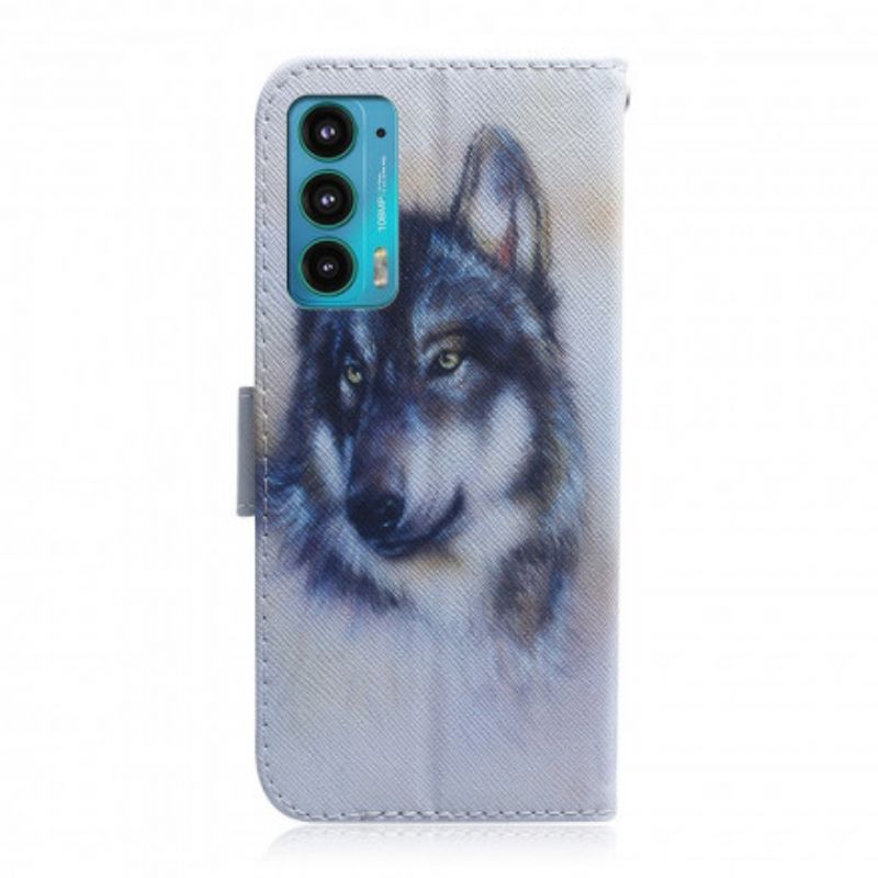 Folio Deksel Motorola Edge 20 Canine Look Beskyttelse Deksel