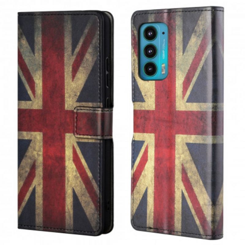 Folio Deksel Motorola Edge 20 Flag England