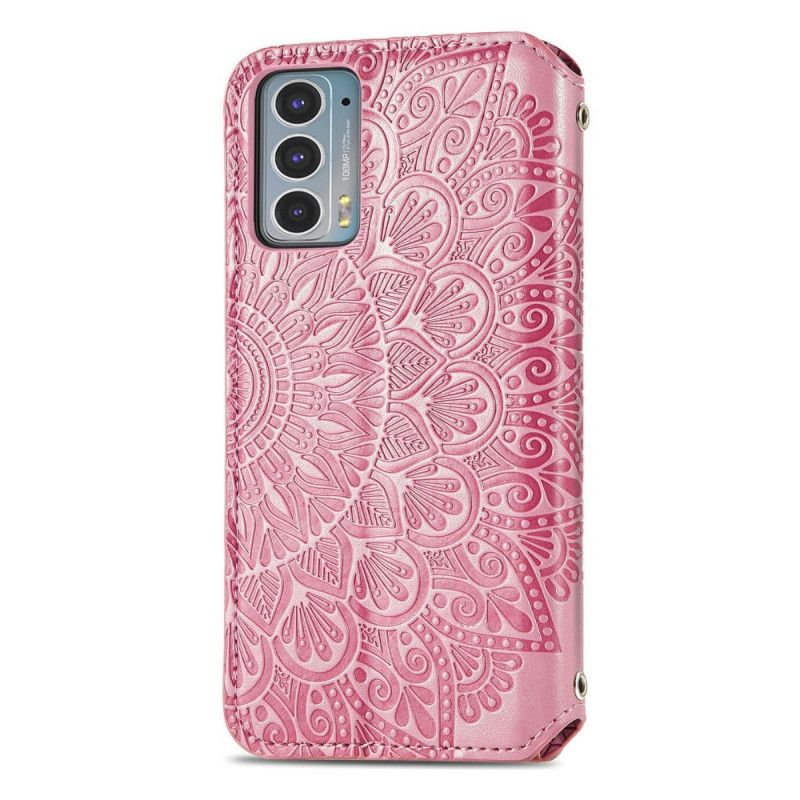 Folio Deksel Motorola Edge 20 Flip Mandala Beskyttelse Deksel