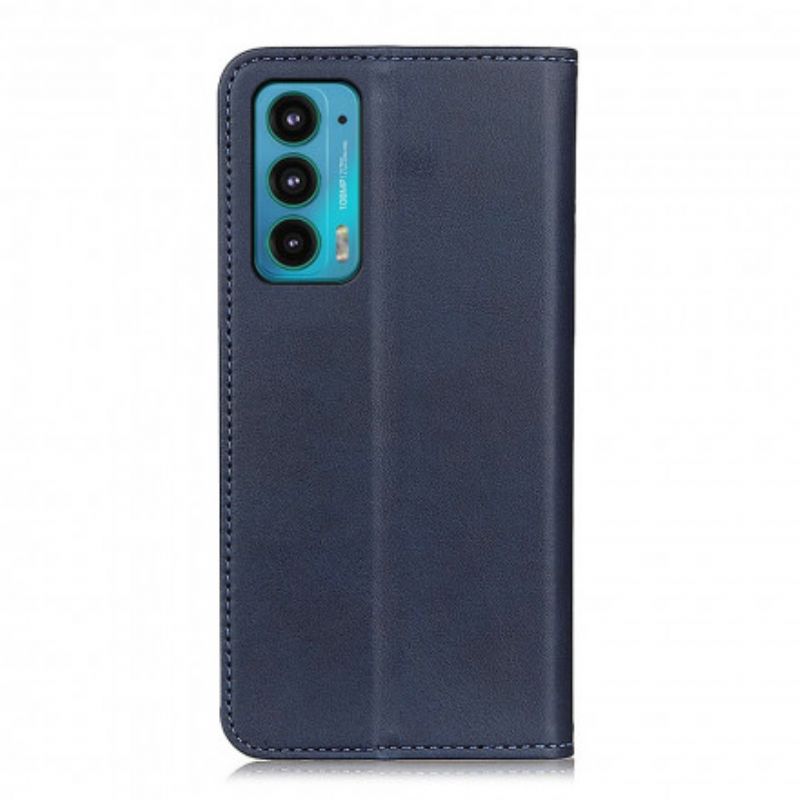 Folio Deksel Motorola Edge 20 Split Leather Design Beskyttelse Deksel