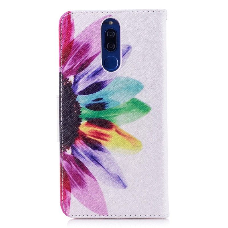 Folio Deksel for Huawei Mate 10 Lite Akvarellblomst