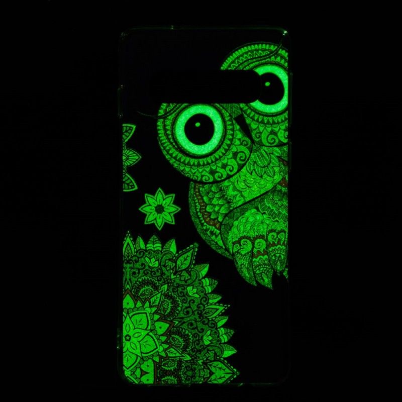 Deksel for Samsung Galaxy S10 Fluorescerende Mandalaugle