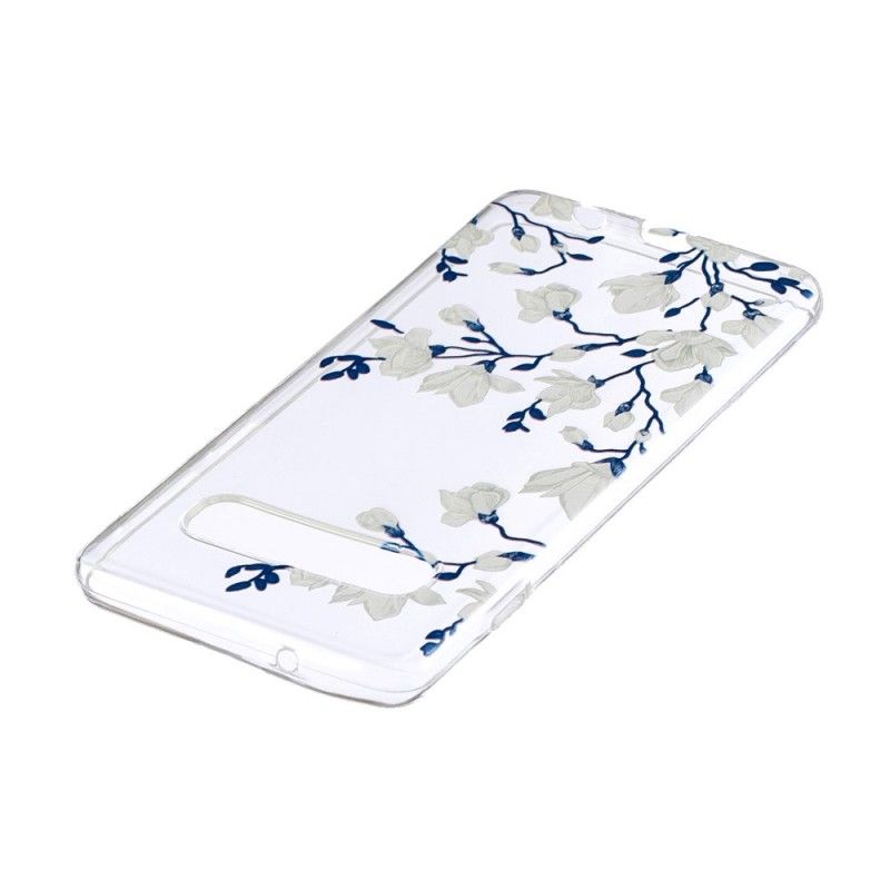 Deksel for Samsung Galaxy S10 Hvite Blomster