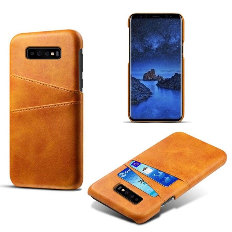 Deksel for Samsung Galaxy S10 Svart Kortholder