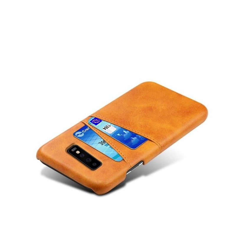 Deksel for Samsung Galaxy S10 Svart Kortholder