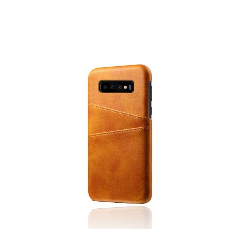 Deksel for Samsung Galaxy S10 Svart Kortholder