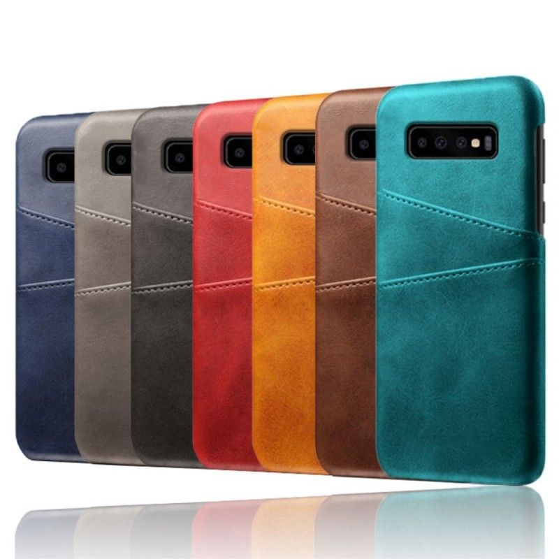 Deksel for Samsung Galaxy S10 Svart Kortholder