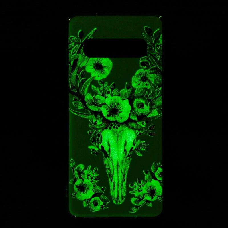 Deksel Samsung Galaxy S10 Fluorescerende Blomstrende Elg