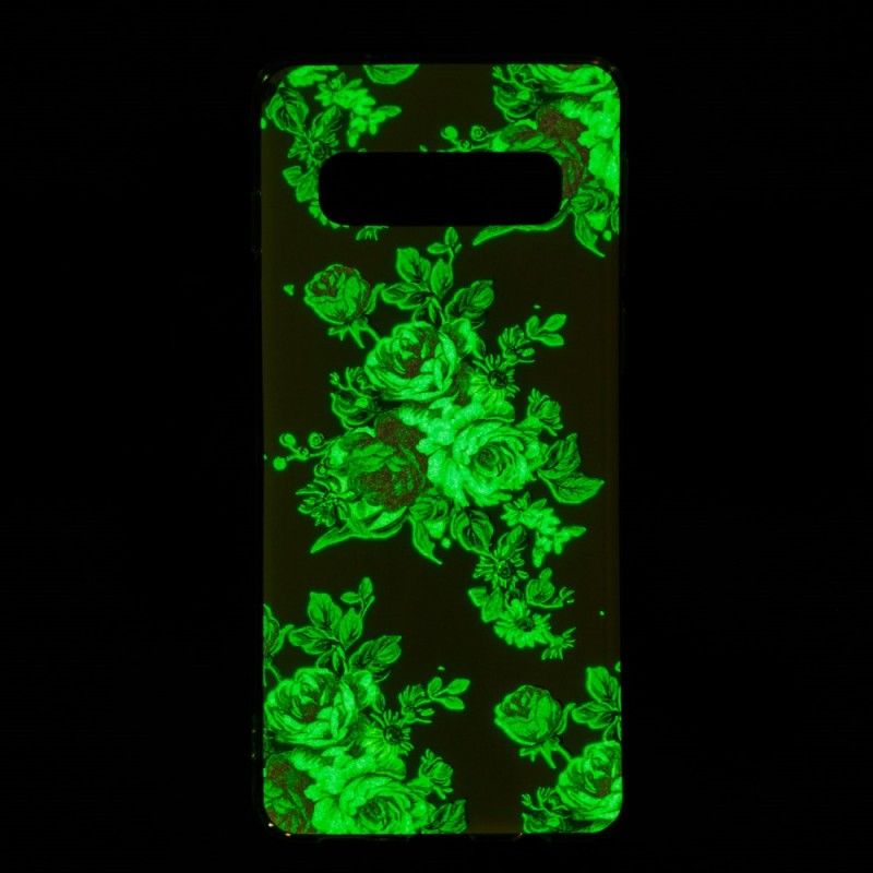 Deksel Samsung Galaxy S10 Fluorescerende Frihetsblomster