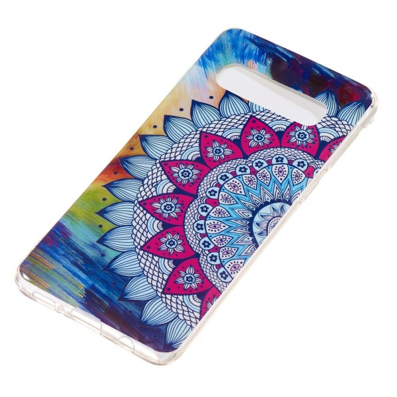 Deksel Samsung Galaxy S10 Fluorescerende Mandala Beskyttelse