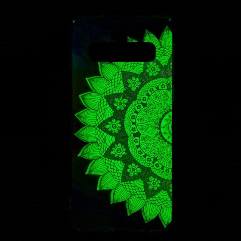 Deksel Samsung Galaxy S10 Fluorescerende Mandala Beskyttelse