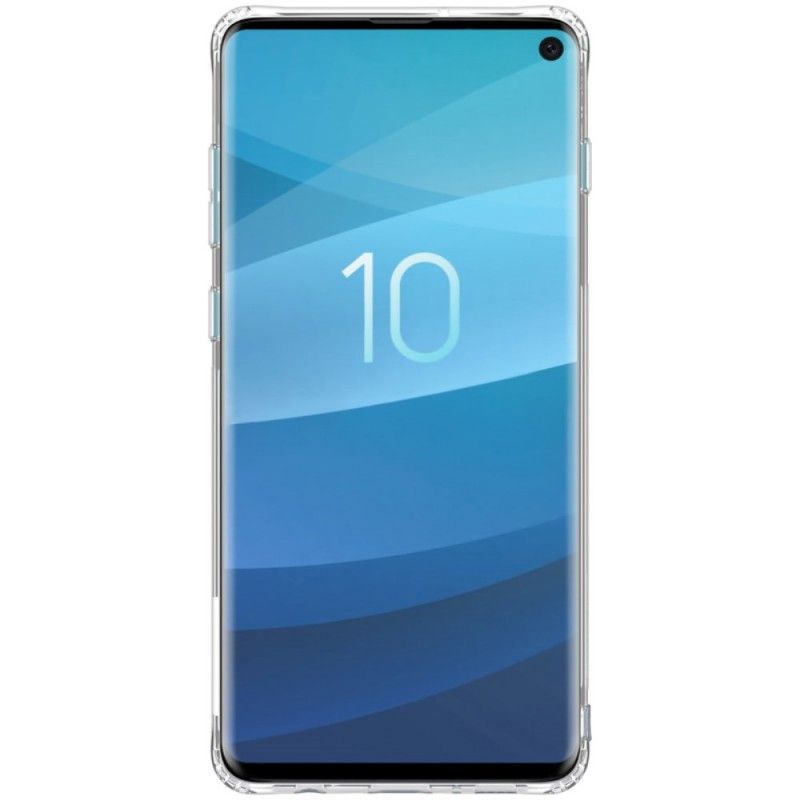 Deksel Samsung Galaxy S10 Hvit Gjennomsiktig Nillkin