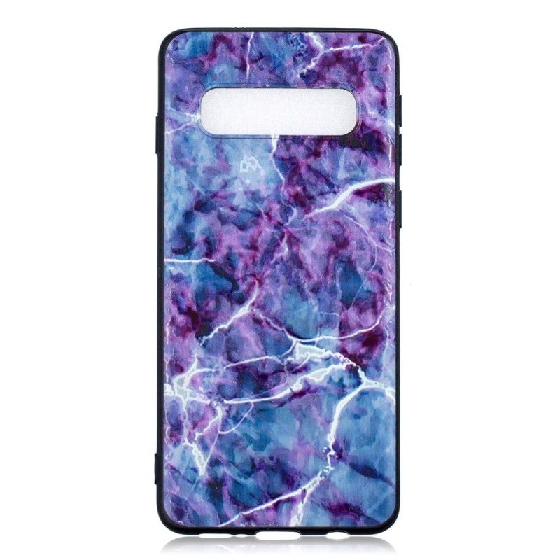 Deksel Samsung Galaxy S10 Mobildeksel Lilla Marmor