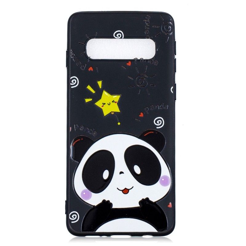 Deksel Samsung Galaxy S10 Panda-Stjerne