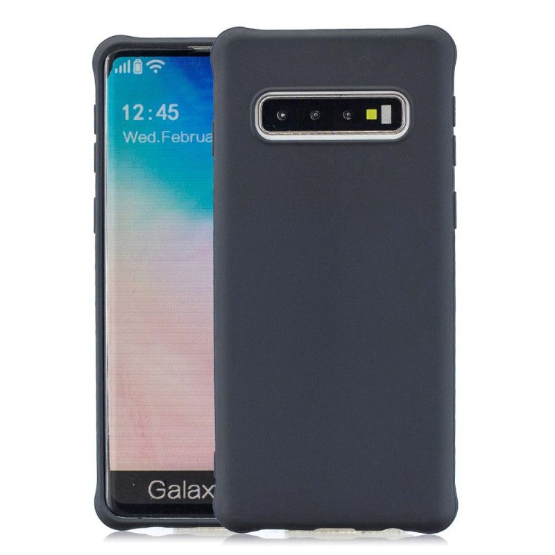 Deksel Samsung Galaxy S10 Svart Myk Matt Silikon