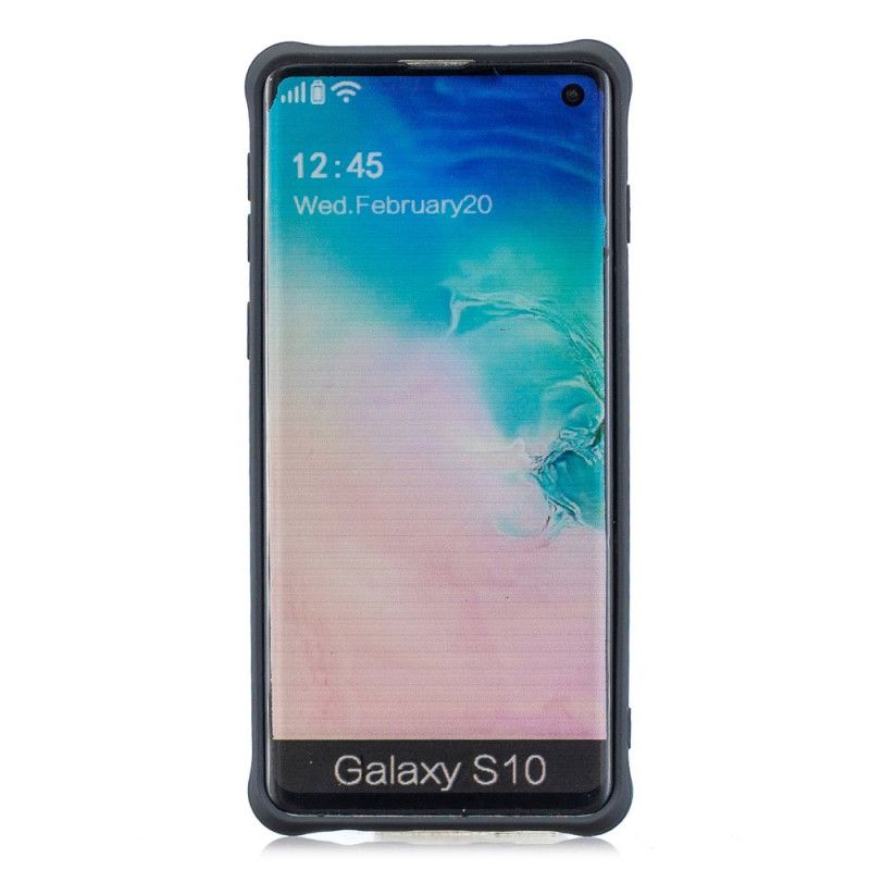 Deksel Samsung Galaxy S10 Svart Myk Matt Silikon