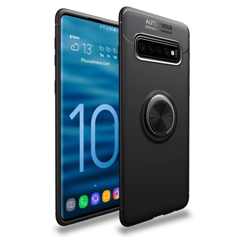 Deksel Samsung Galaxy S10 Svart Roterende Ring Anti-fall