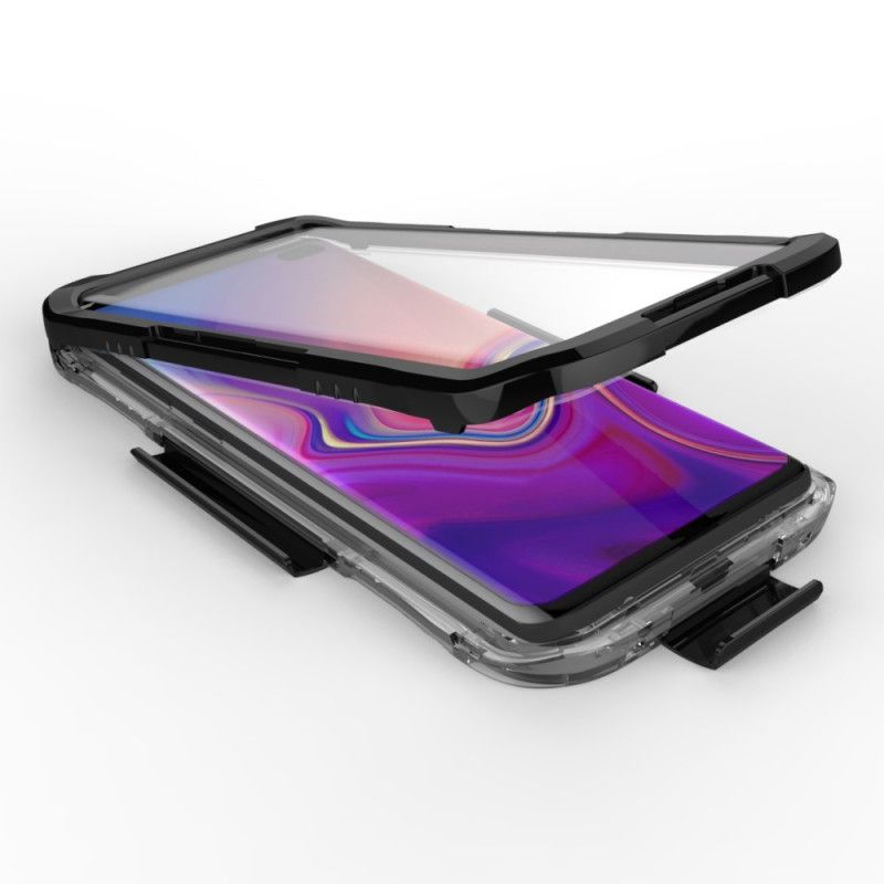 Deksel Samsung Galaxy S10 Svart Vanntett 10M Anti-fall