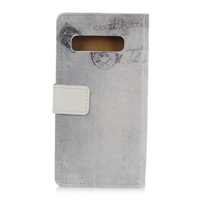 Folio Deksel for Samsung Galaxy S10 Omreisende Katt