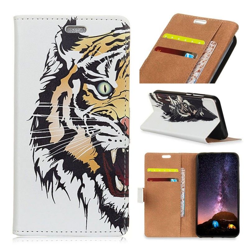 Folio Deksel for Samsung Galaxy S10 Voldsom Tiger