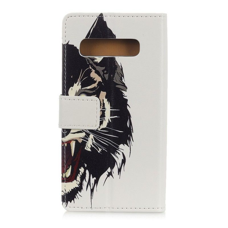 Folio Deksel for Samsung Galaxy S10 Voldsom Tiger