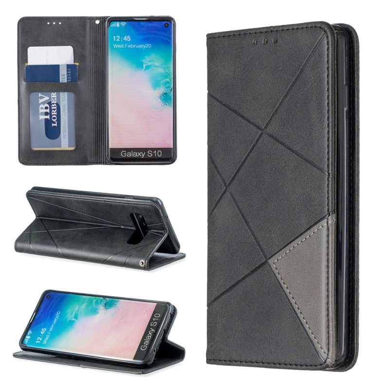 Folio Deksel Samsung Galaxy S10 Svart Artiststil