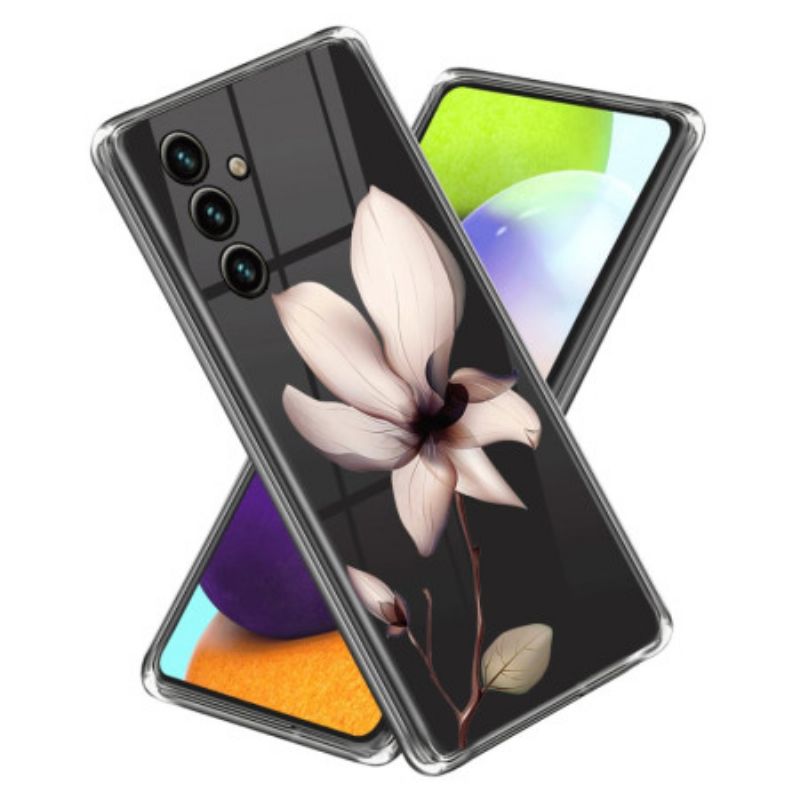 Deksel Til Samsung Galaxy A15 5g Rosa Blomst