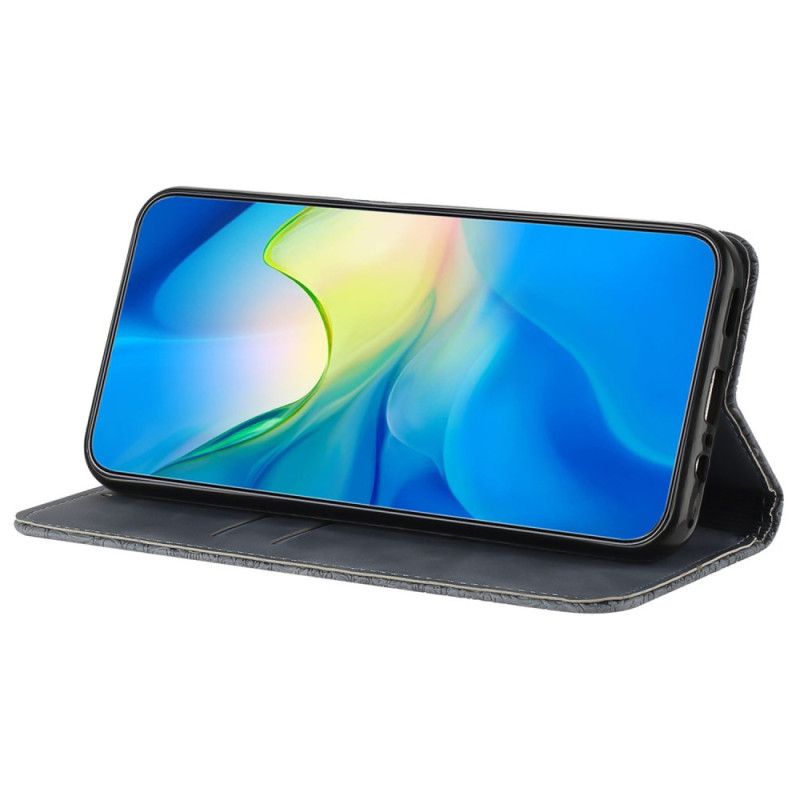 Folio Deksel Lær Samsung Galaxy A15 5g Mobildeksel Patchwork Med Stropp