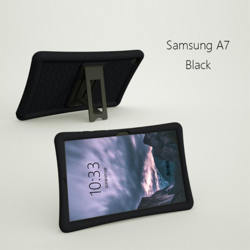 Deksel for Samsung Galaxy Tab A7 Svart Silikonstøtte