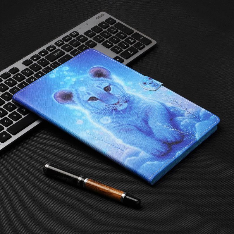 Folio Deksel for Samsung Galaxy Tab A7 Baby Tiger