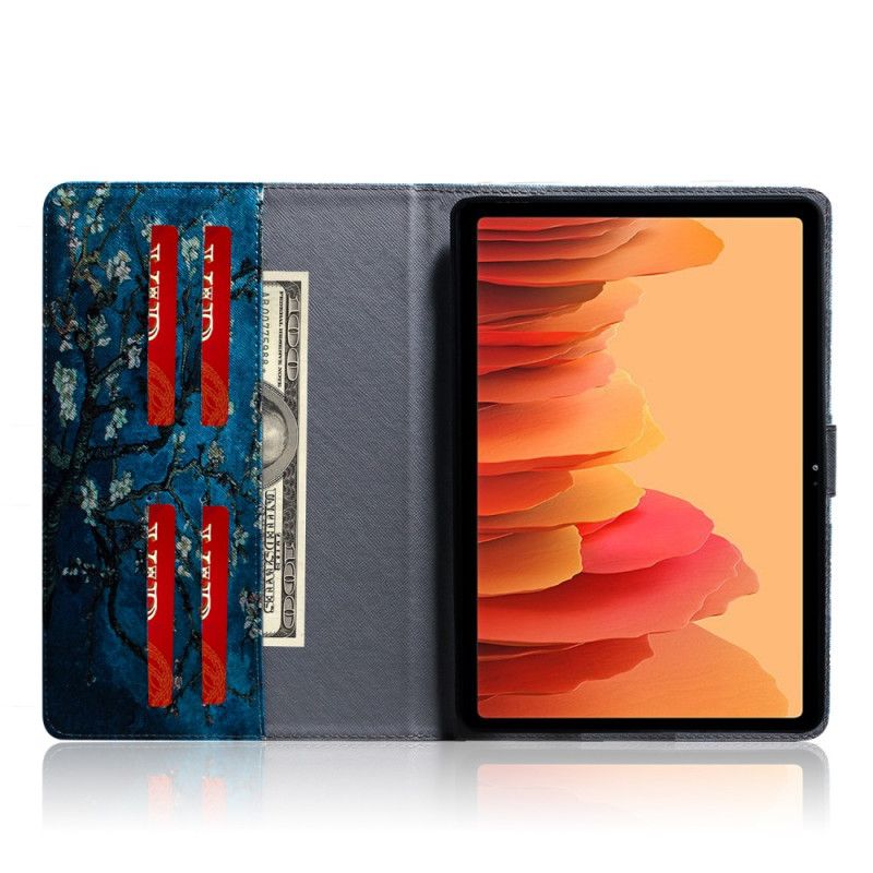 Folio Deksel for Samsung Galaxy Tab A7 Blomstrende Grener