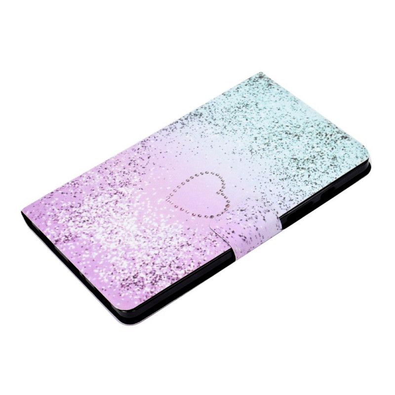 Folio Deksel for Samsung Galaxy Tab A7 Rosa Skinnende Paljetter