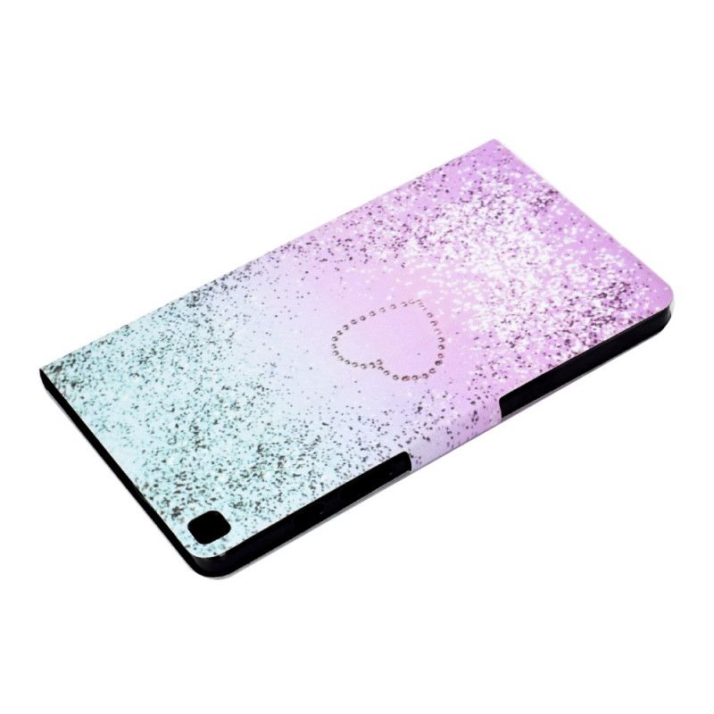 Folio Deksel for Samsung Galaxy Tab A7 Rosa Skinnende Paljetter