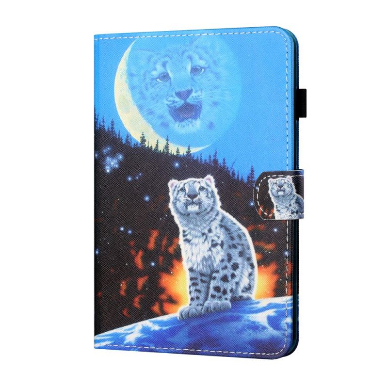 Folio Deksel for Samsung Galaxy Tab A7 Tiger Kunst